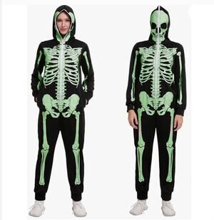 NWT Spooktacular Creations Glow Skeleton Costume Womens Adult Size M